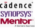 Three EDA oligopoly vendors: Synopsys, Cadence, and Mentor Graphics