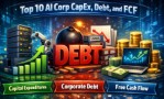 Top 10 AI corp CapEx, debt, and FCF